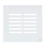 Placa p/ 12 Interruptores 4x4 - Novara Glass Branco